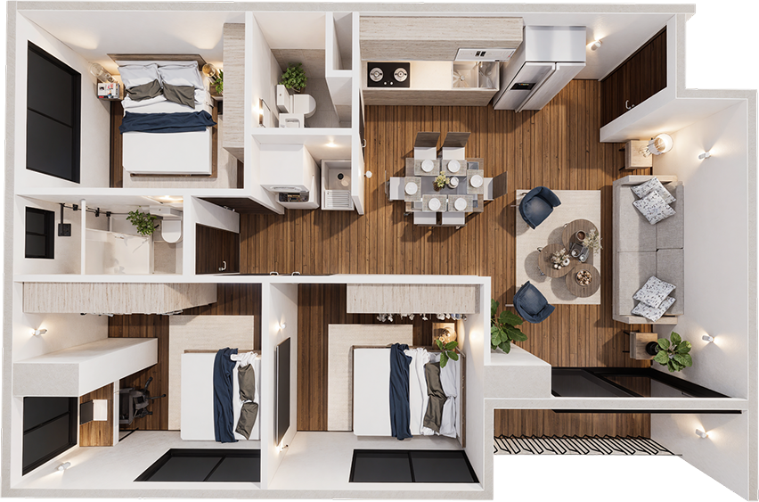 Lumina Apartamentos Xela apartamento c